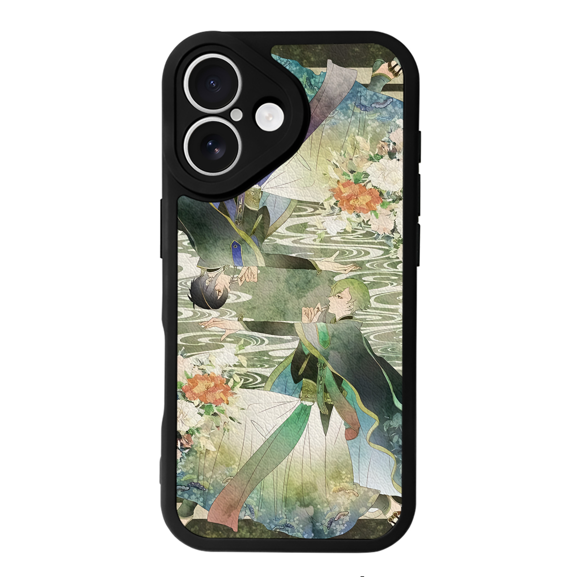 （画像用） 刀剣乱舞 Touken Ranbu 【iPhone 16シリーズ対応】シリコンスマホケース（レザー調） 材質：シリコン